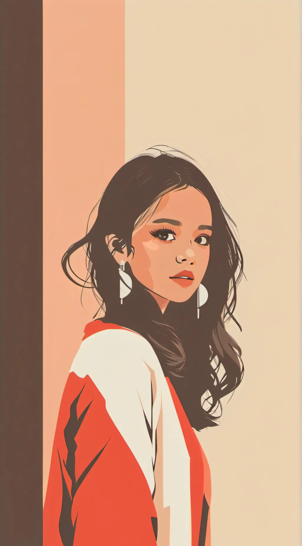 ai character: Jenna Ortega background