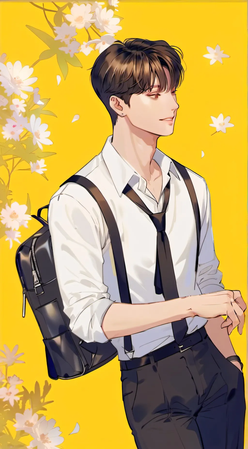 ai character: kang seung hyun  background