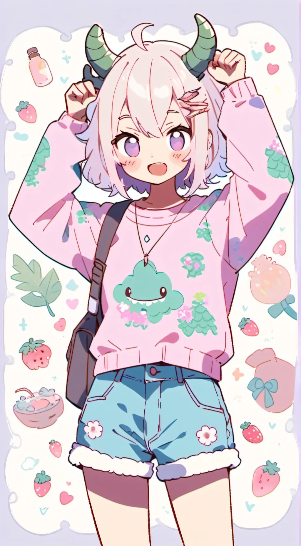 ai character: Beanie the dragon background