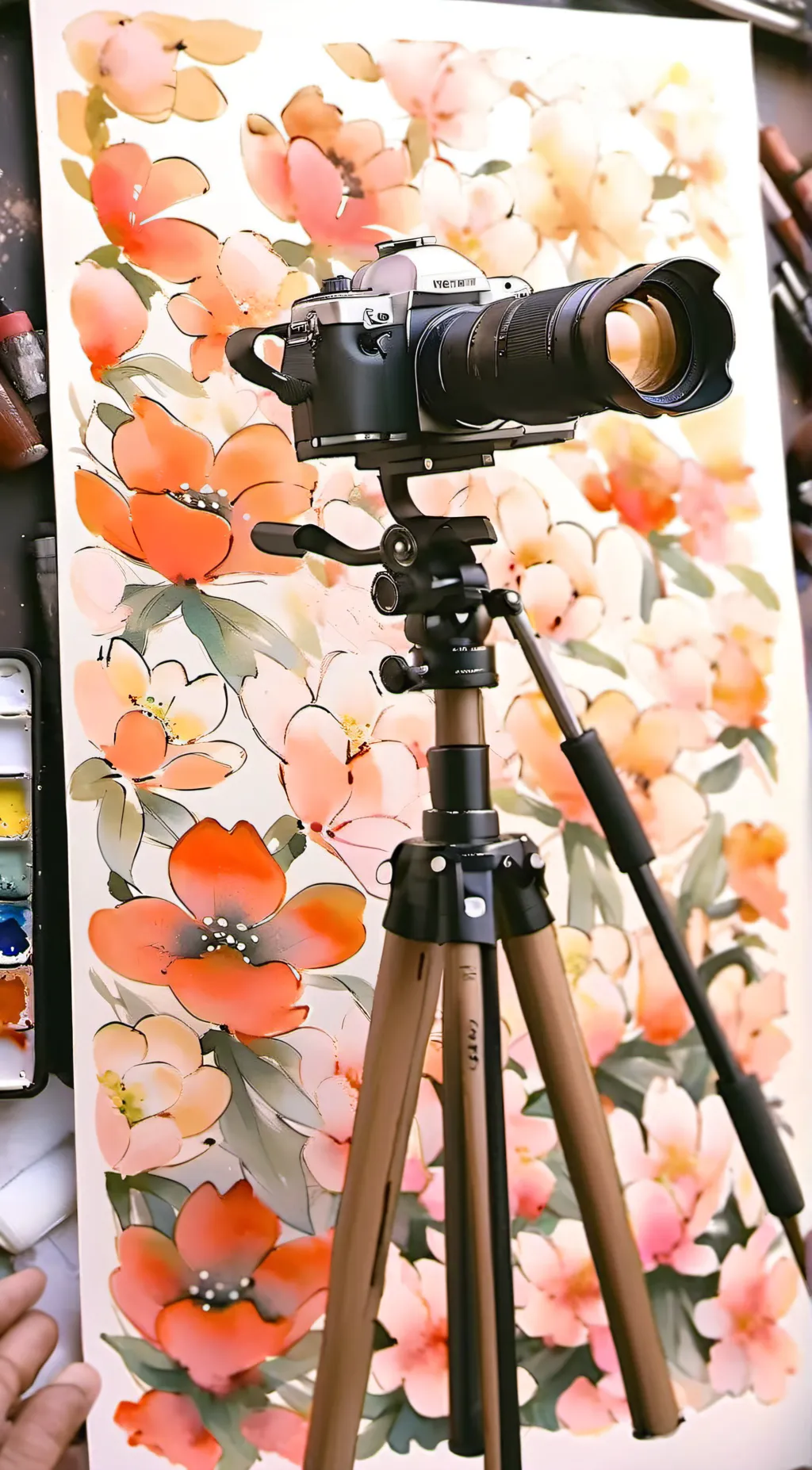 ai character: titan cameraman background