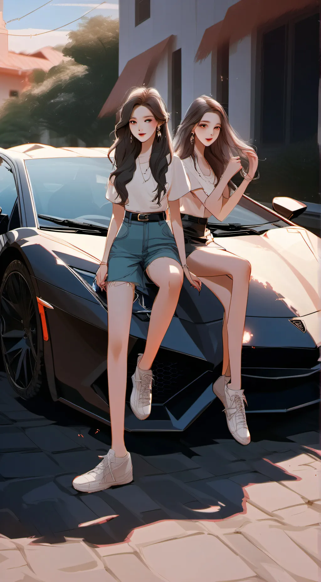 ai character: annoying sisters background