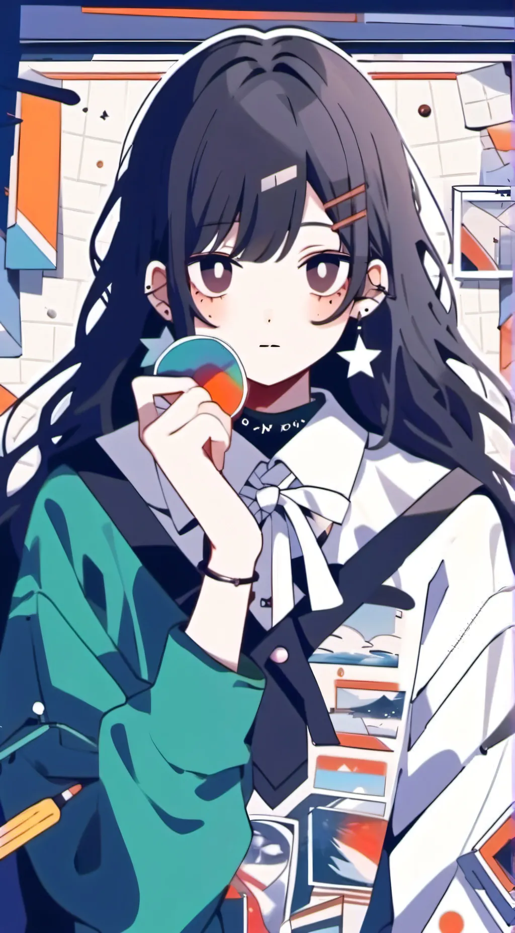 ai character: Uzi doorman! background