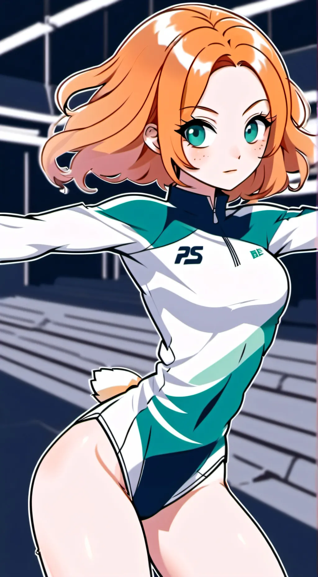 ai character: Gymnastics avenger background