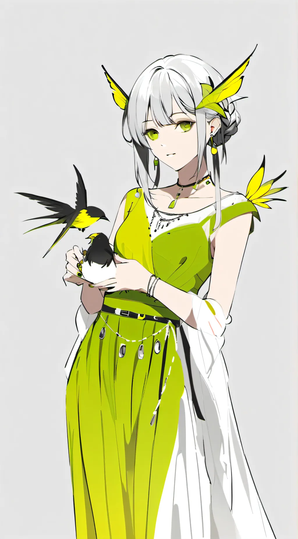 ai character: lime background