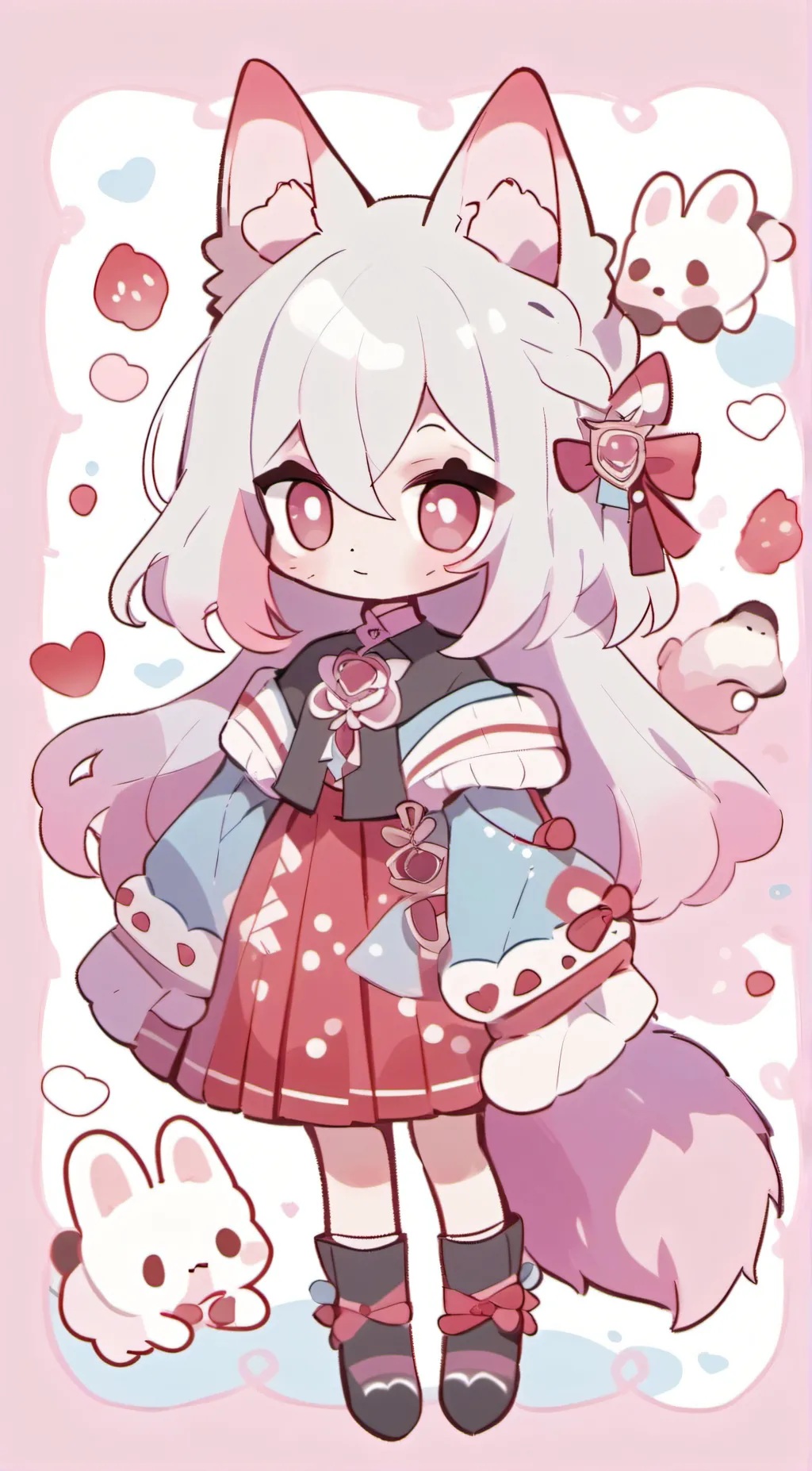 ai character: Little fox background