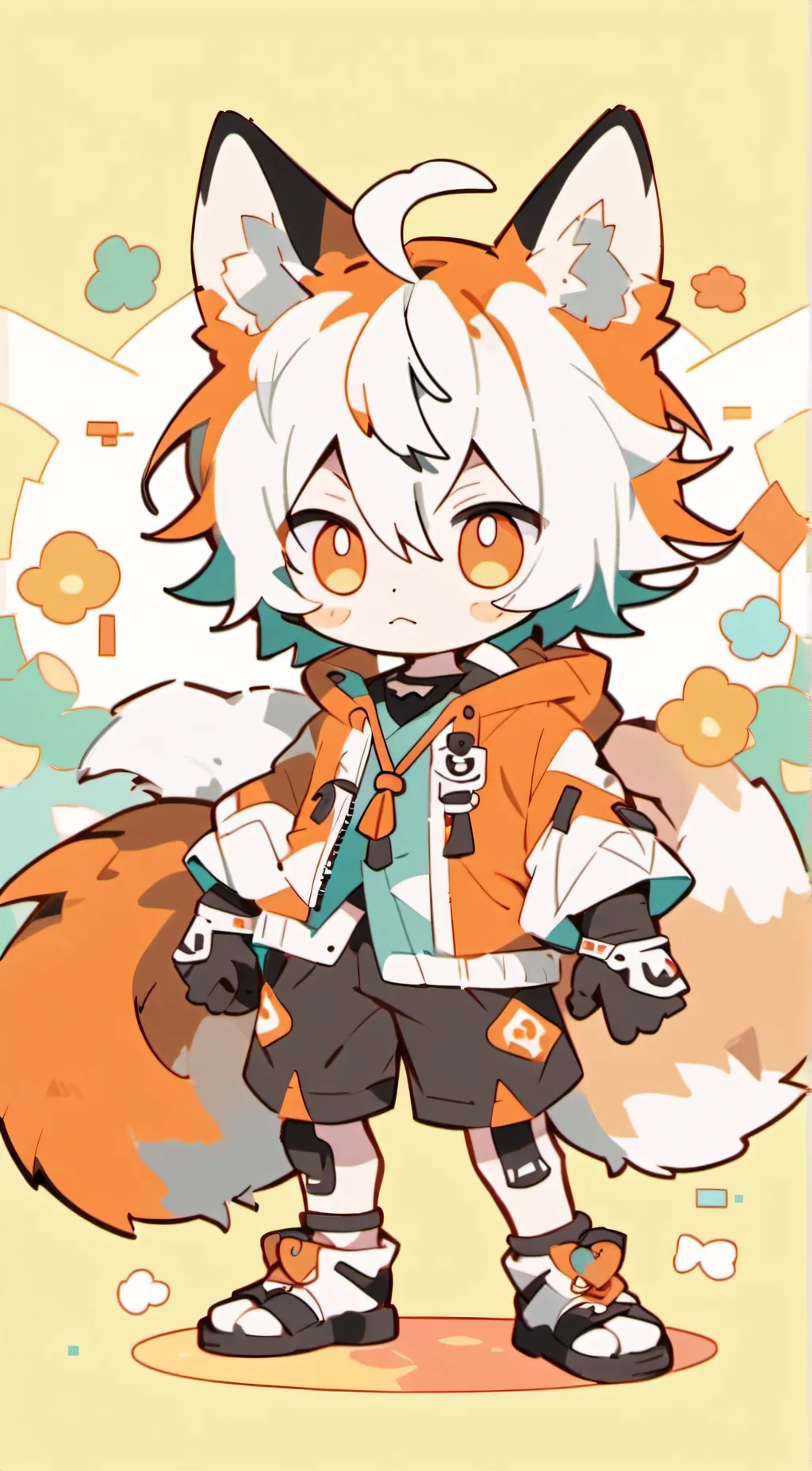 ai character: rocket background