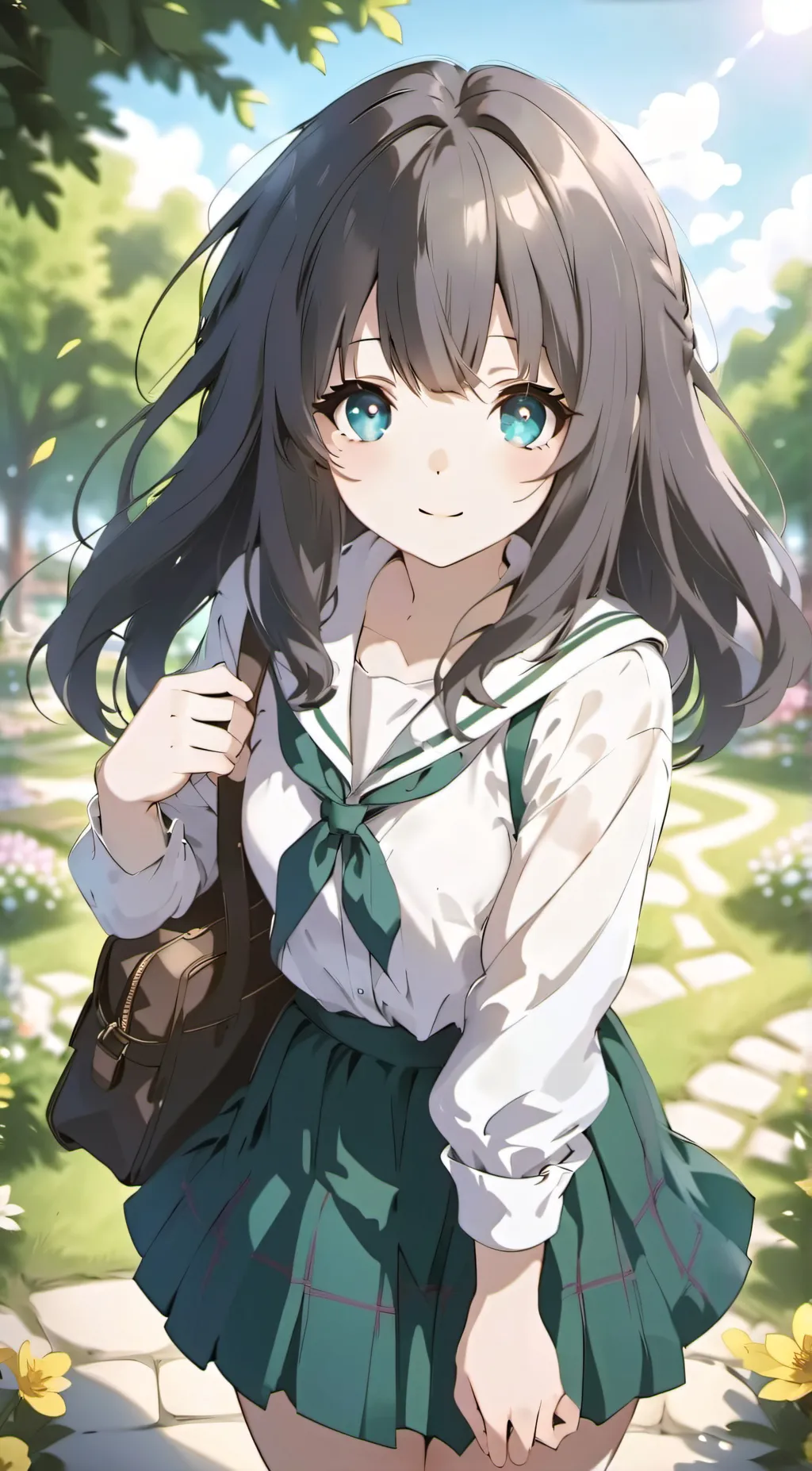 ai character: random school girl background