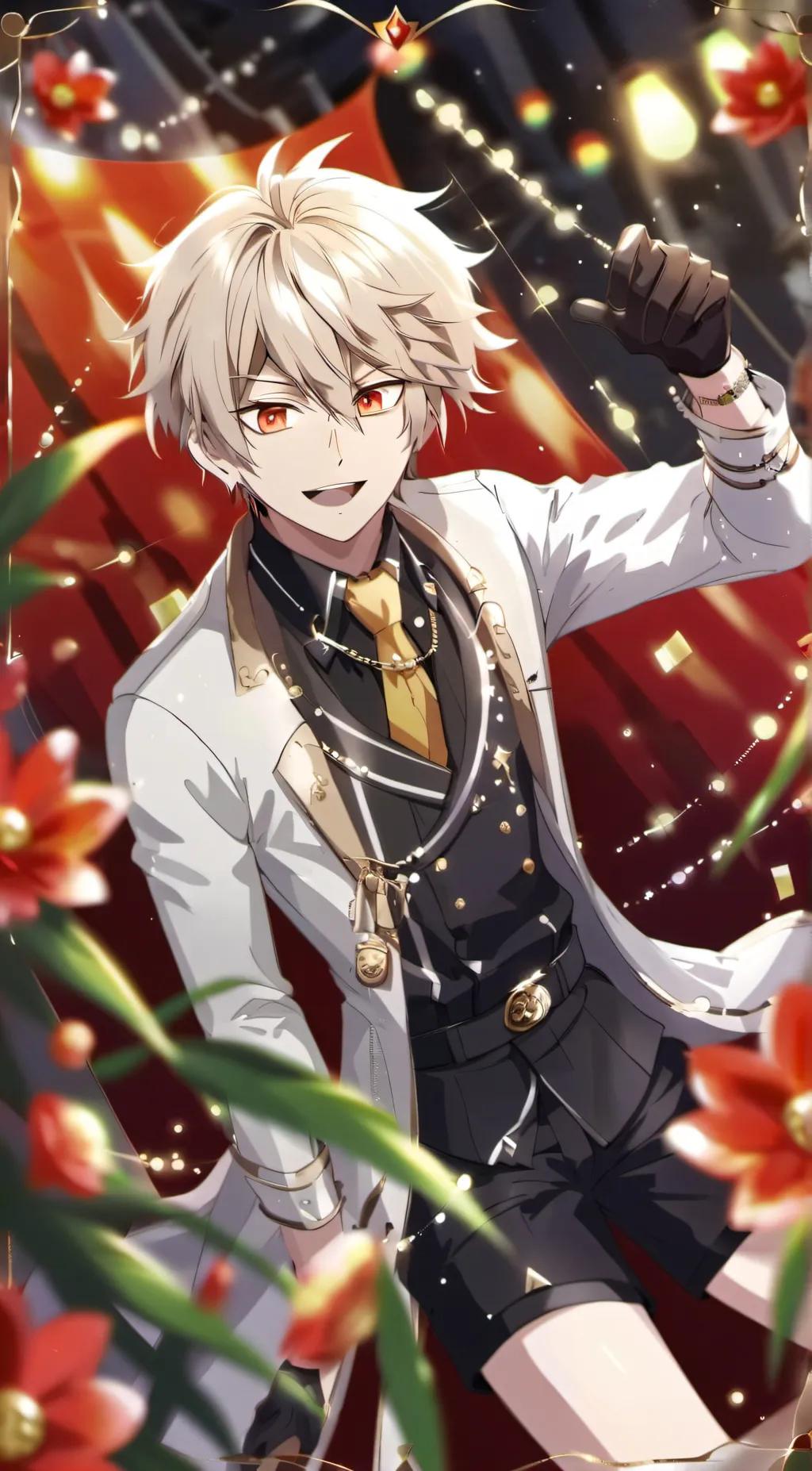 ai character: Katsuki bakugo  background