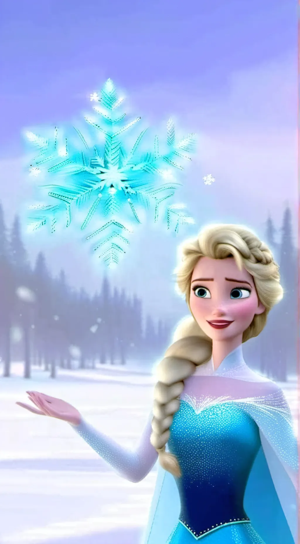 ai character: Queen Elsa  background