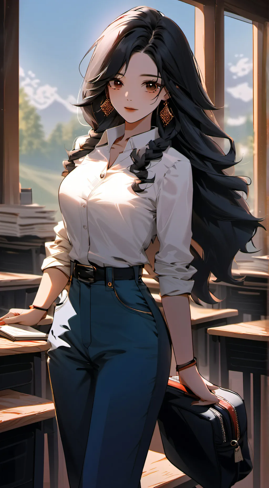 ai character: ms.bigelow background