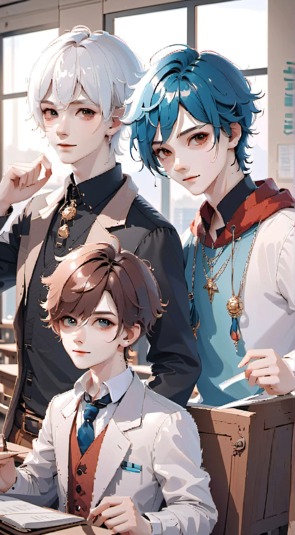 ai character: 🐱All boys world🐱 background