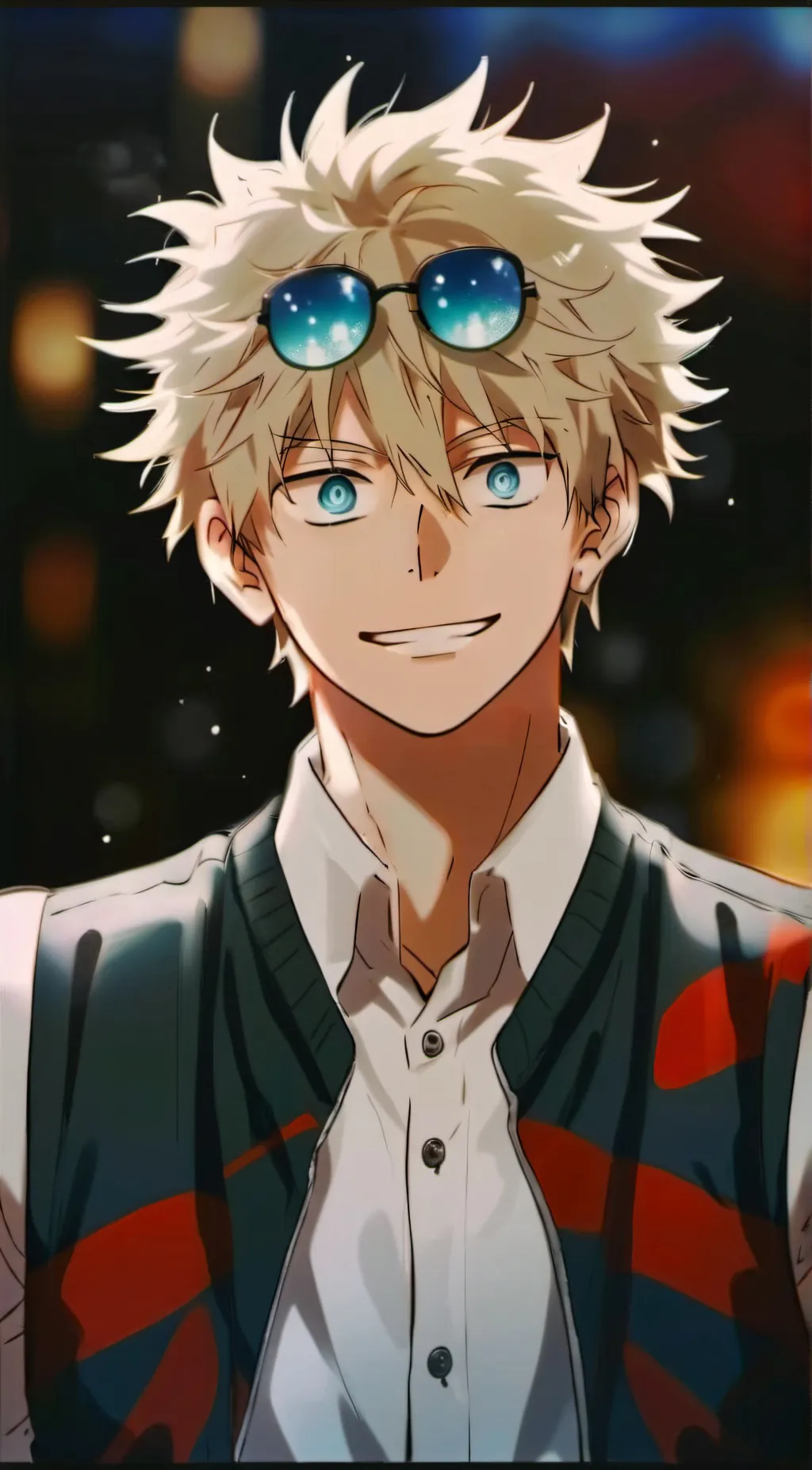 ai character: katsuki, bakugo background