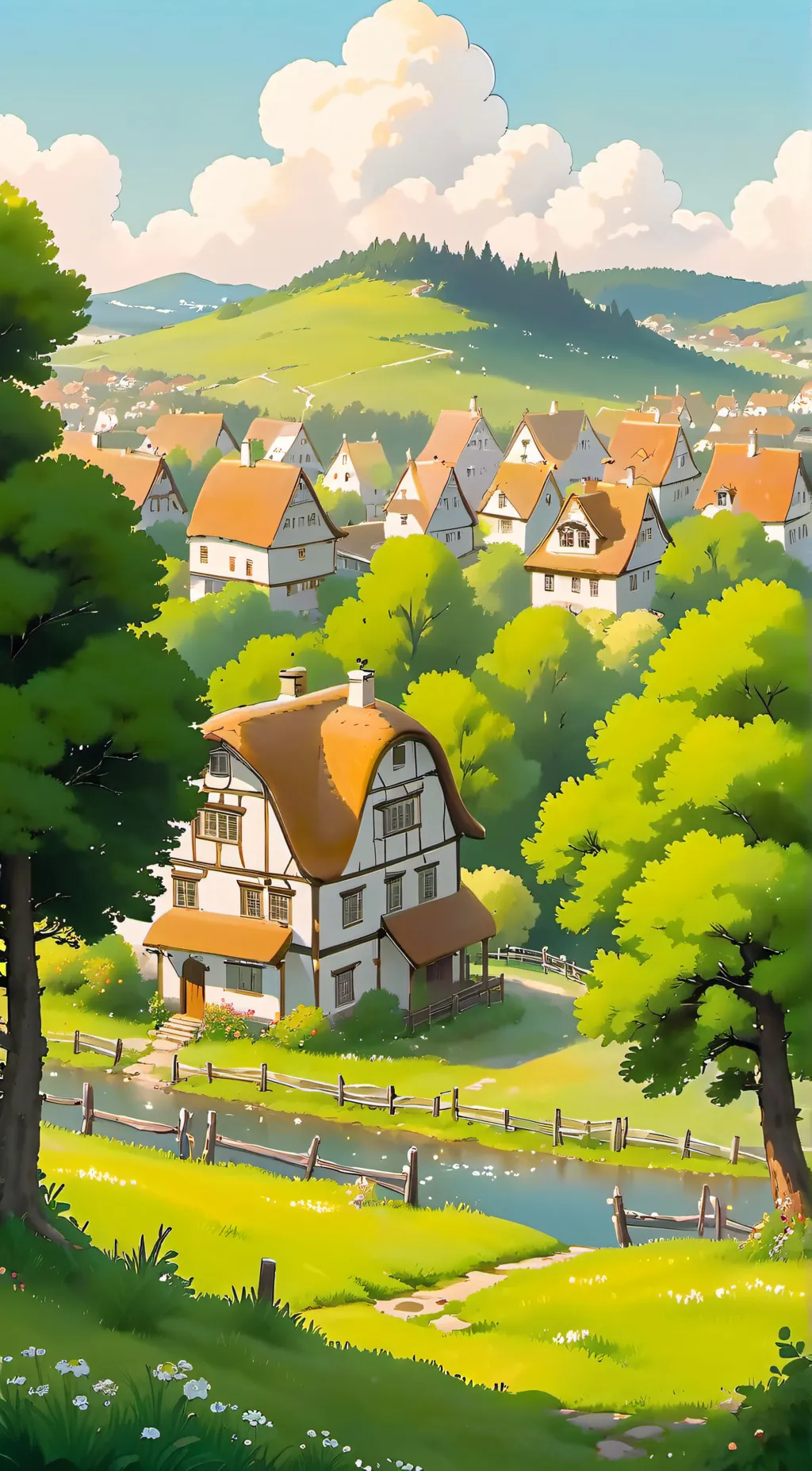 ai character: ♣Sprot Village♣ background