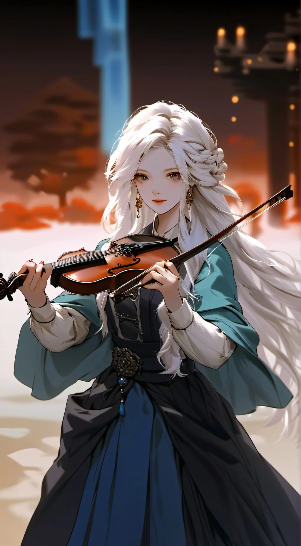 ai character: violue background