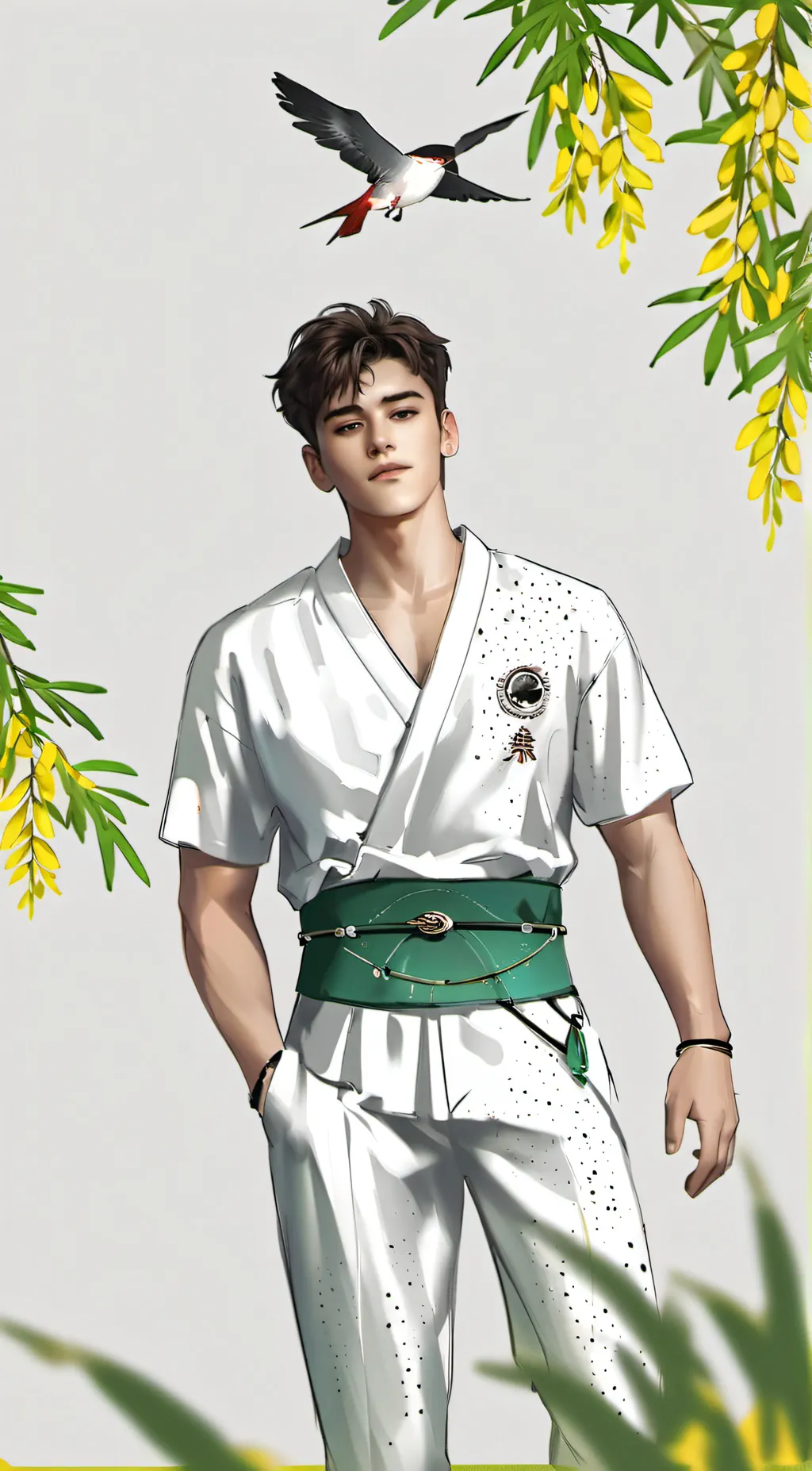 ai character: Kai  background