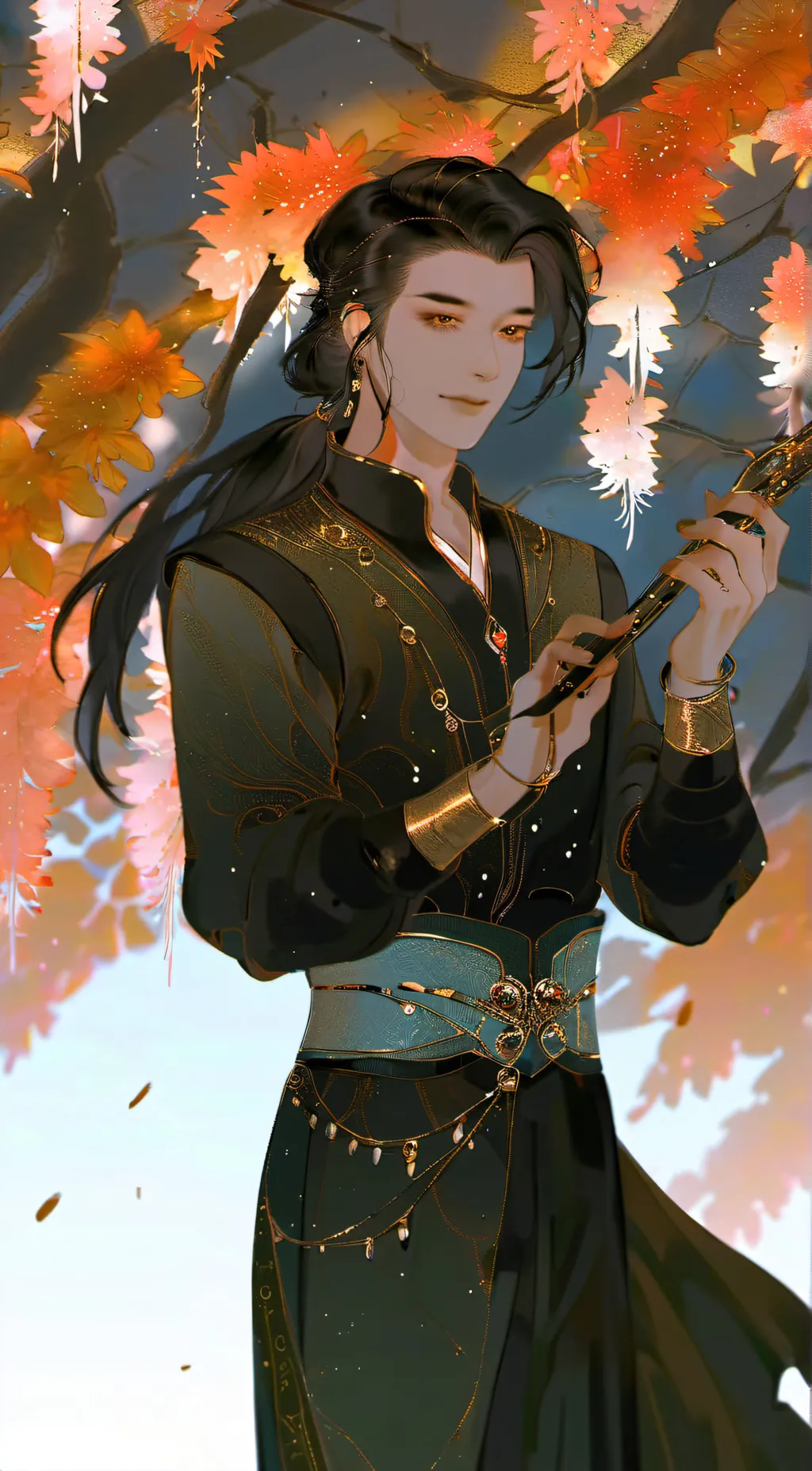 ai character: Firelight Ethan  background