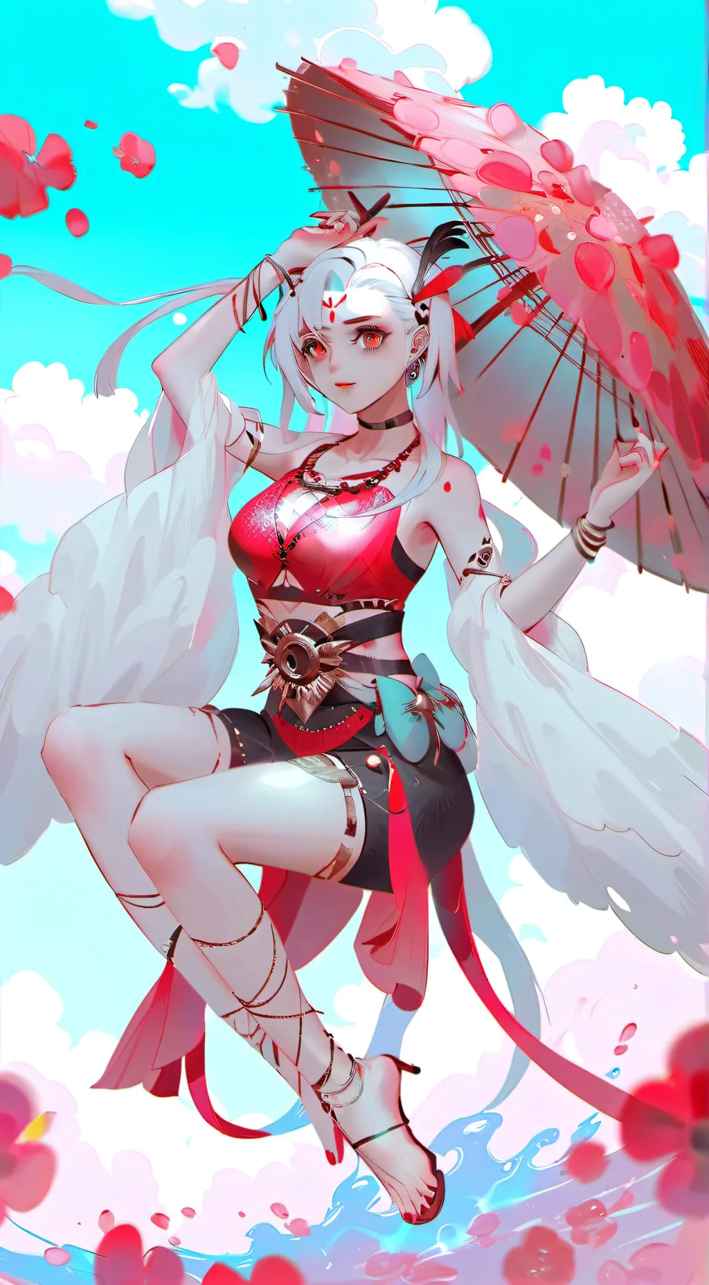 ai character: Aurora background