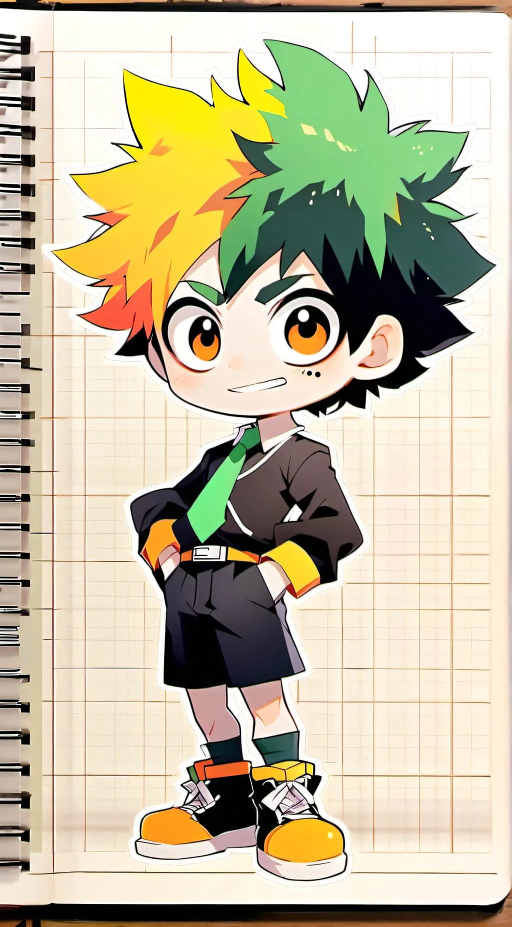 ai character: MHAxACNH background