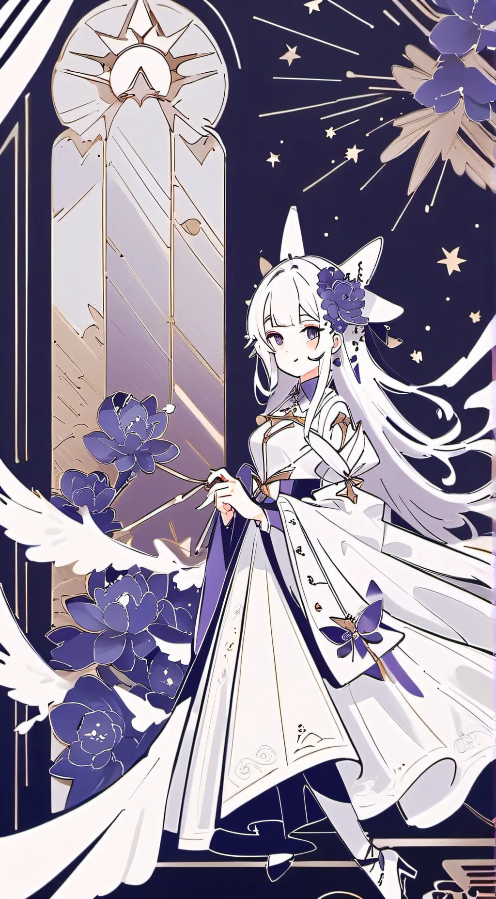 ai character: Ashley  background