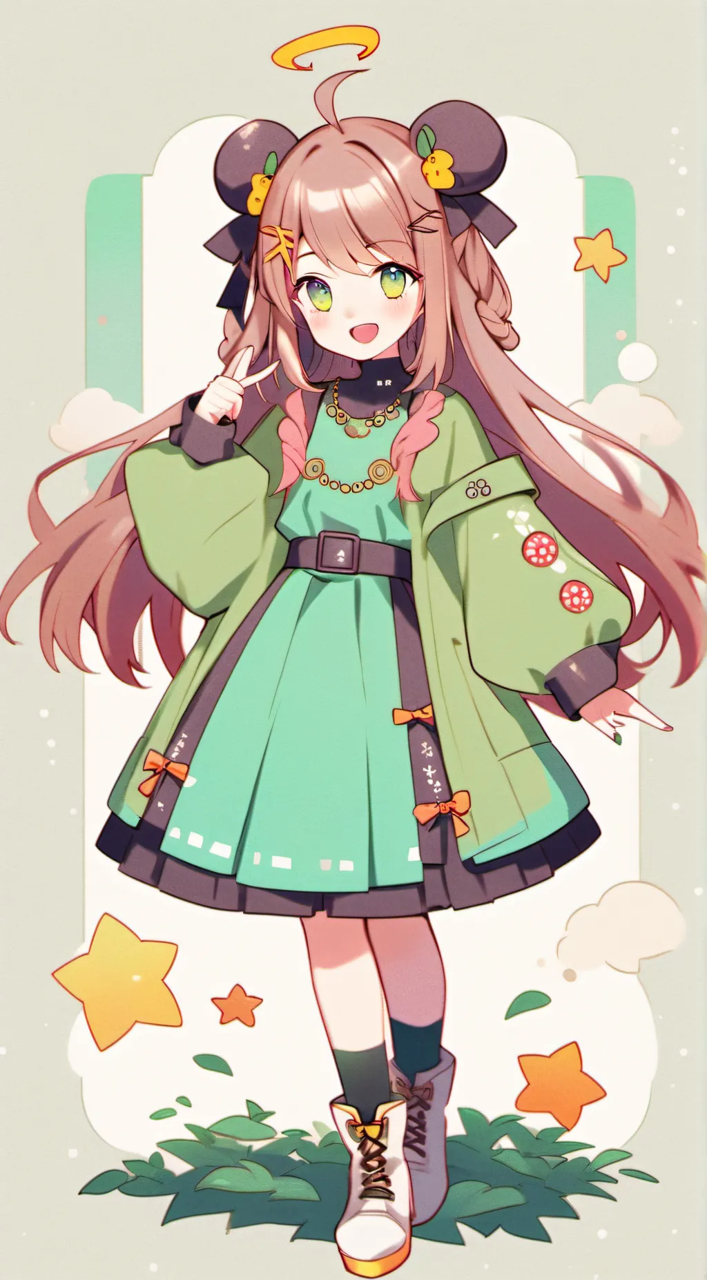 ai character: Monika's birthday! background