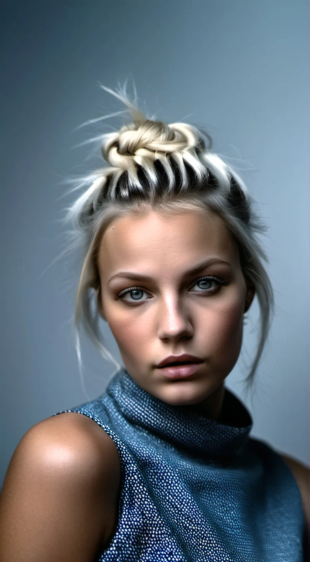 ai character: Alyssa grey background