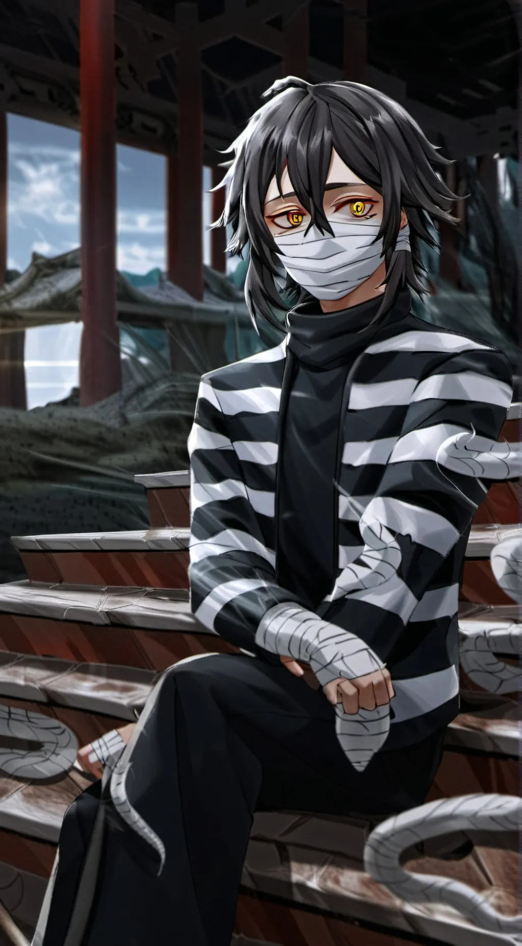 ai character: Demon slayer background