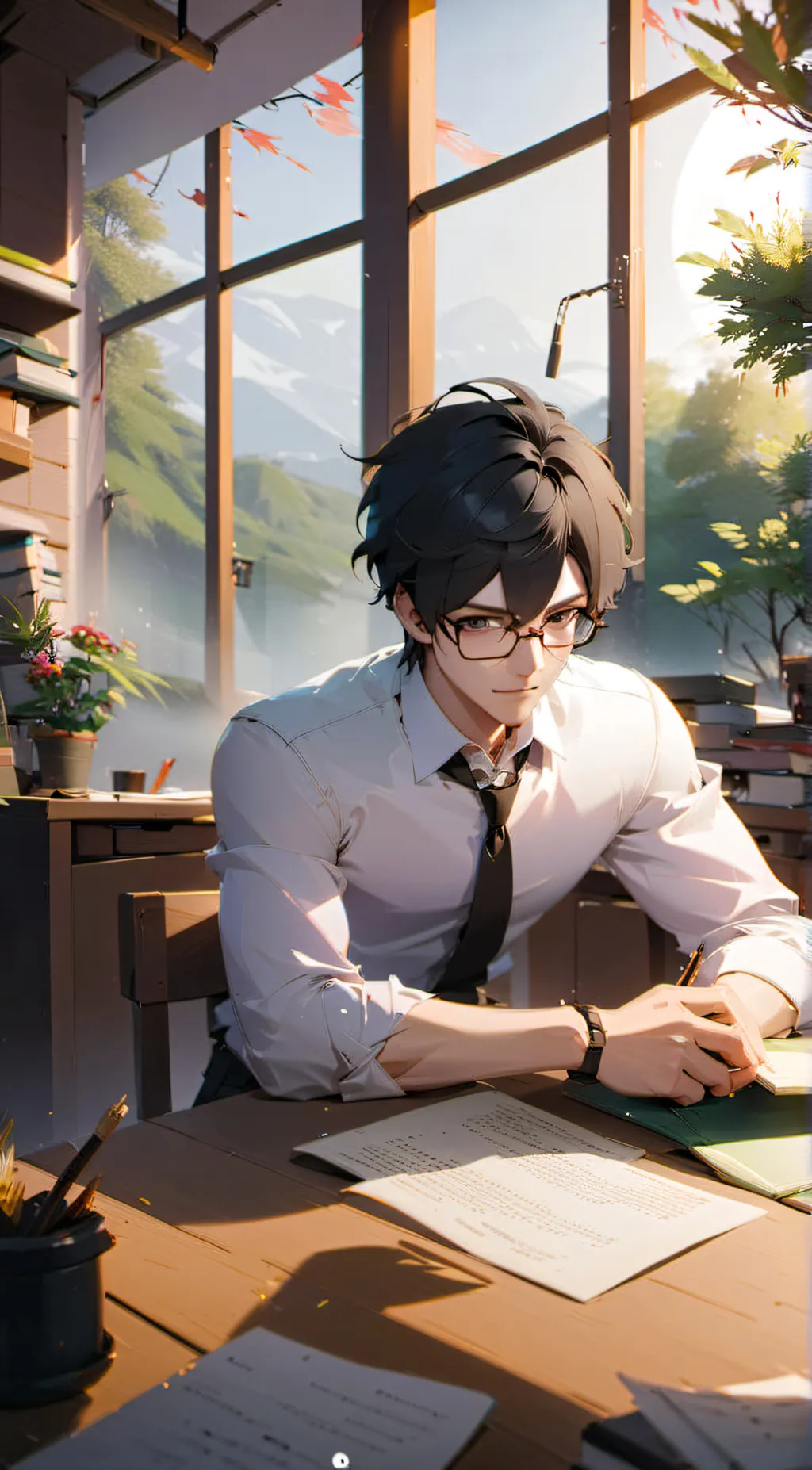 ai character: Mr.vinn- background