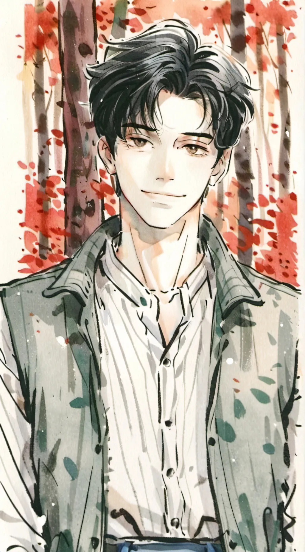 ai character: fake background