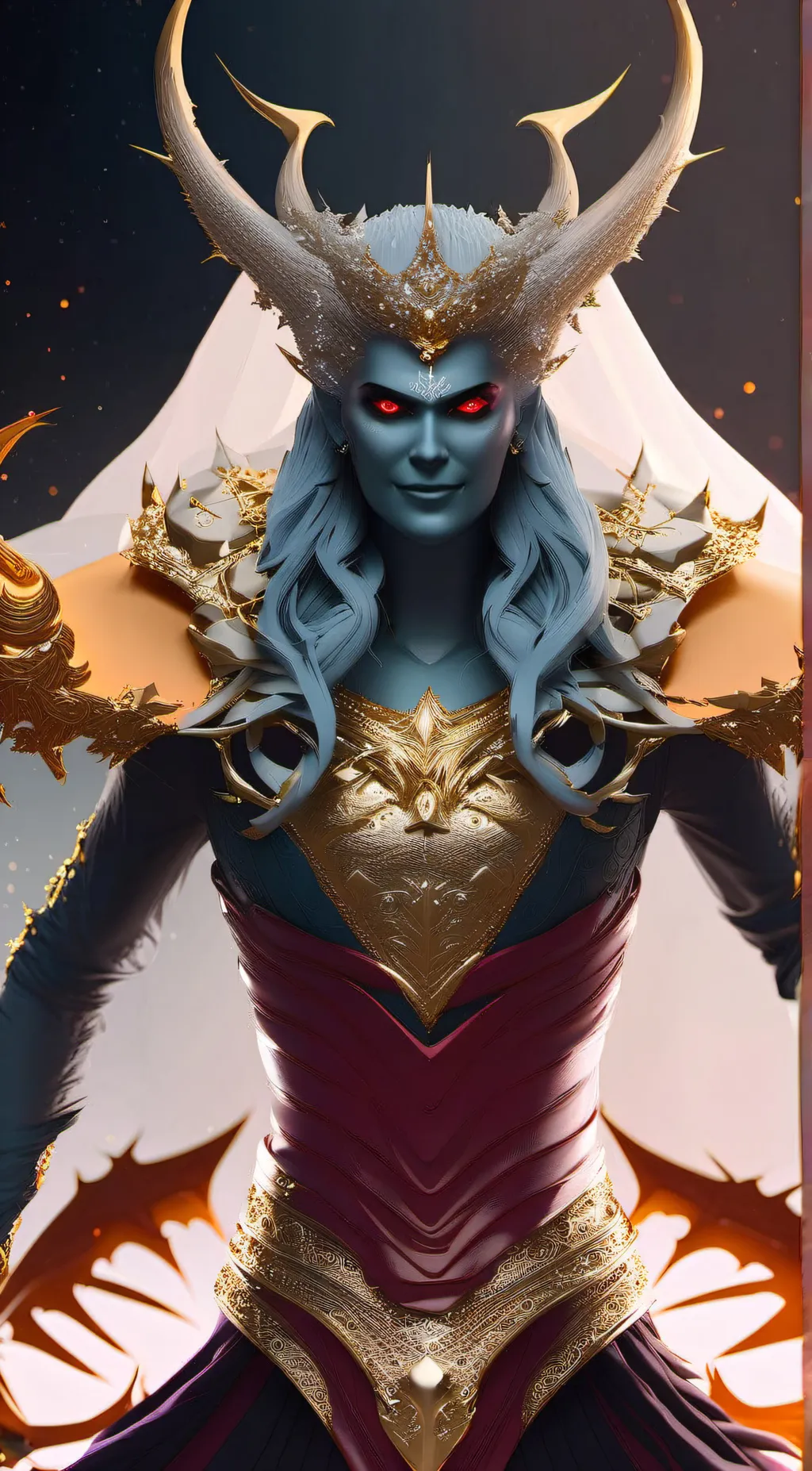 ai character: the demon queen  background