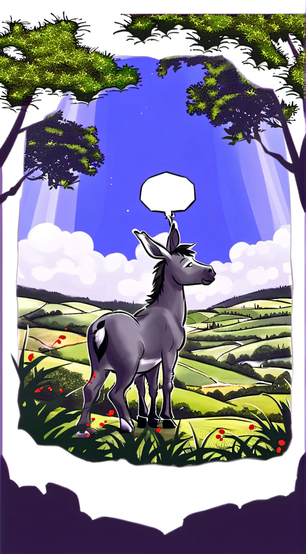 ai character: donkey background