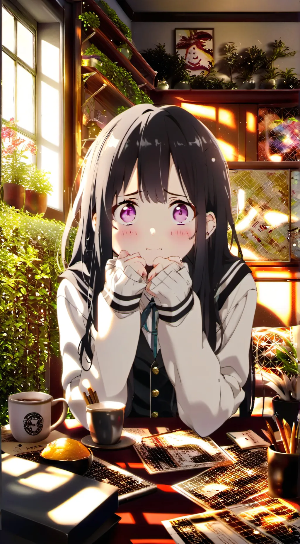 ai character: Sunpai background