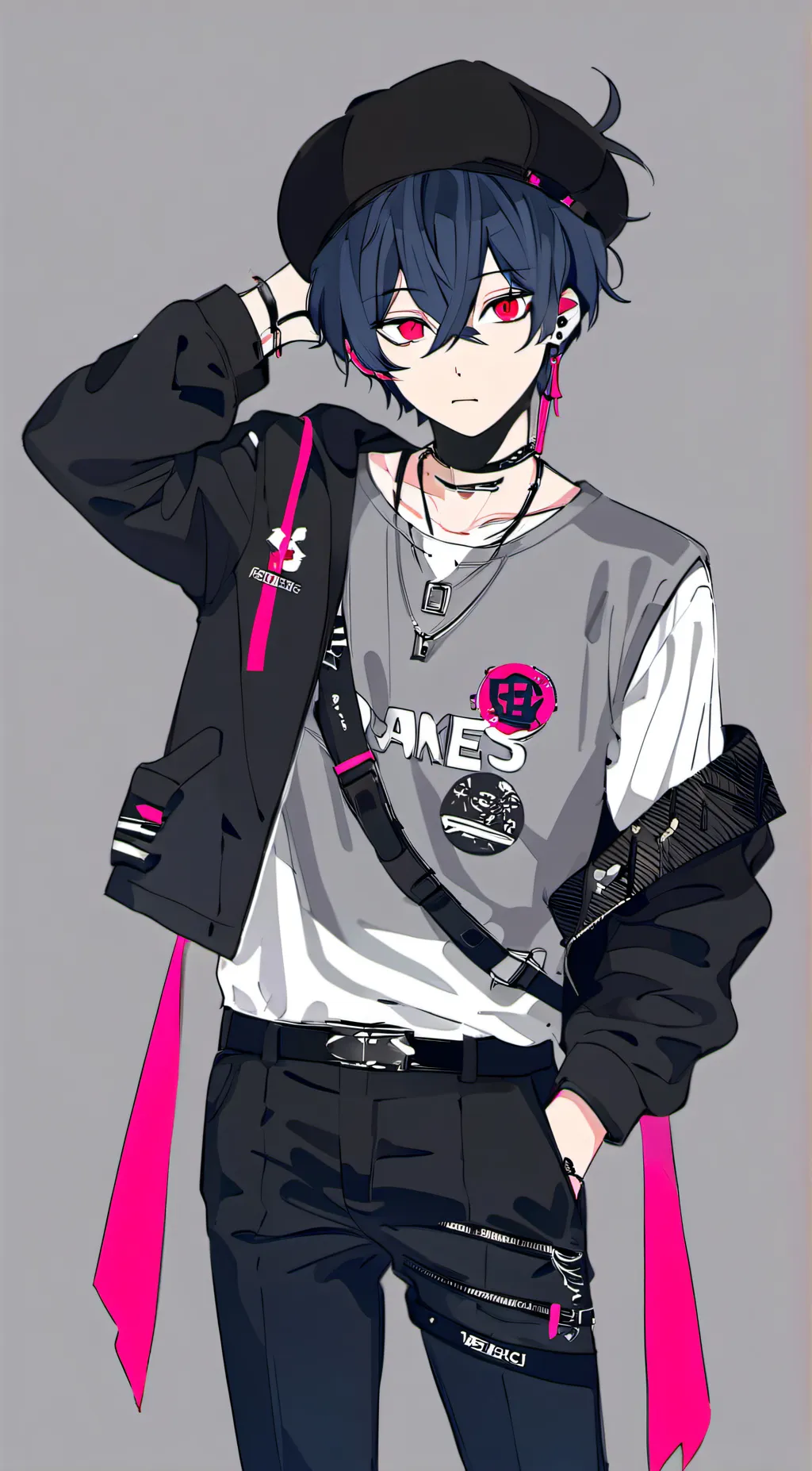 ai character: 💖💙🖤Matthew  background