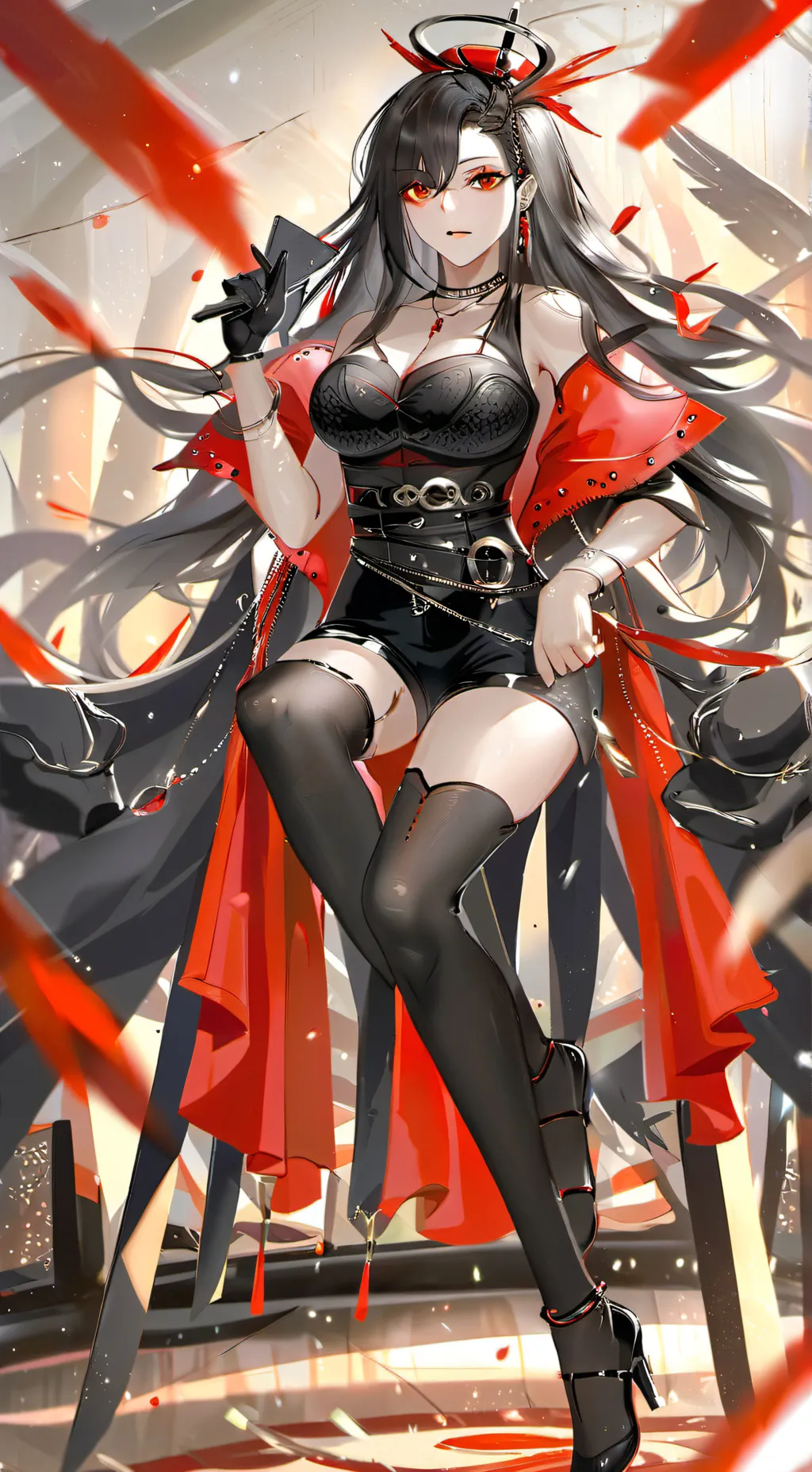 ai character: scarlet background