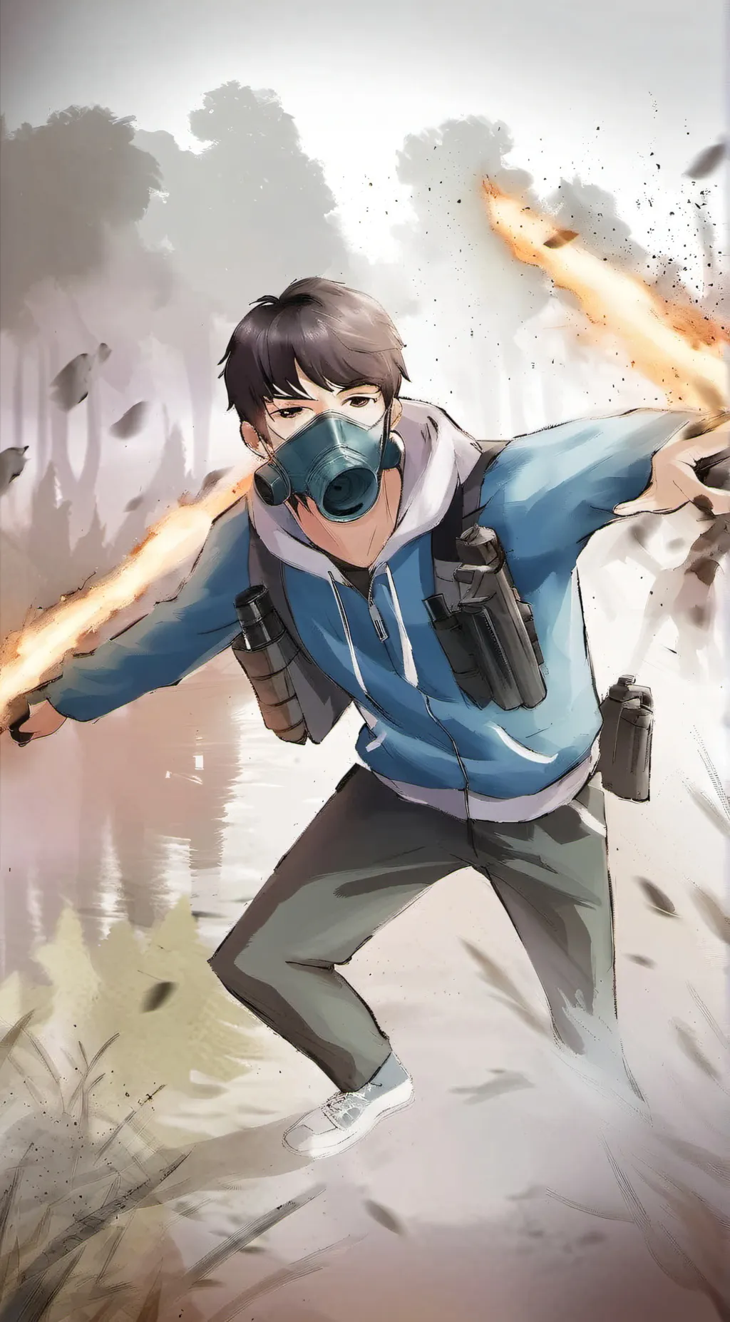 ai character: blue recruit background