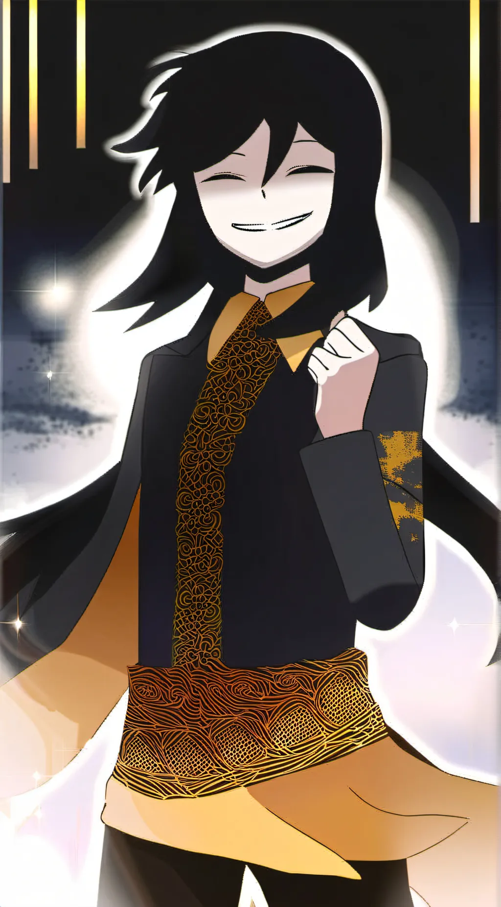 ai character: miss circle background