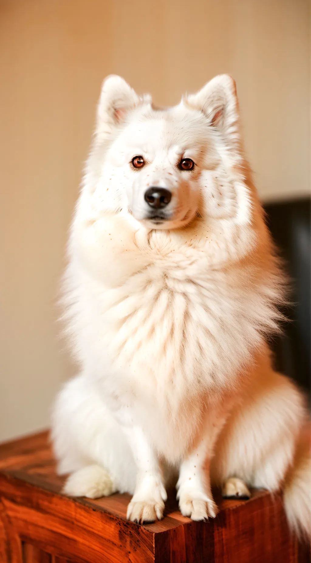 ai character: Snow background