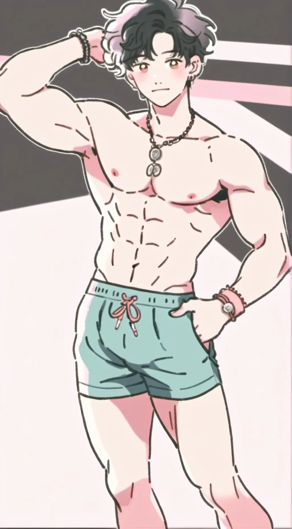 ai character: man with issue  background