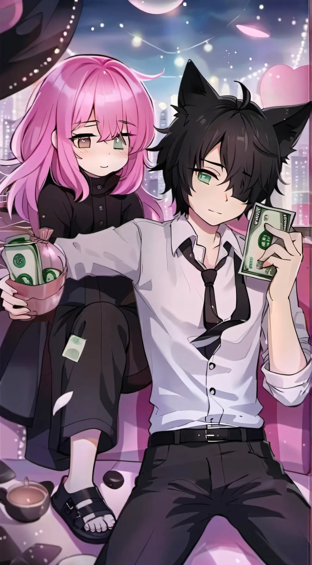 ai character: mia*you*Zack kelly background