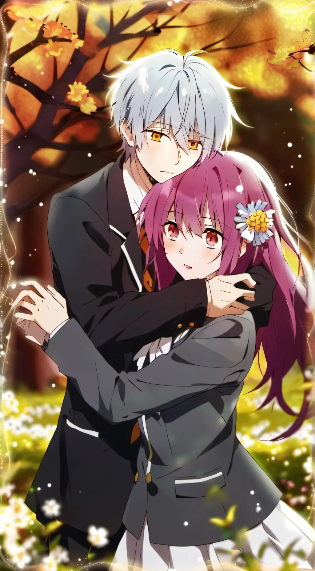 ai character: hyaku and Kibishī background