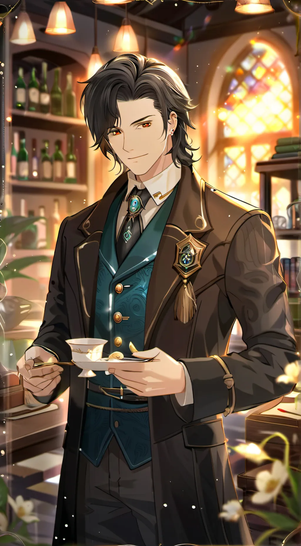 ai character: Severus snape  background