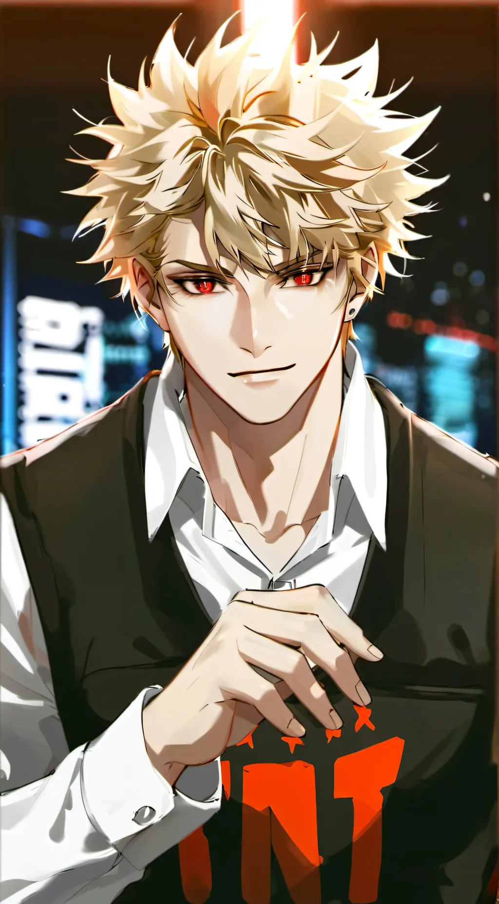 ai character: bakugo background