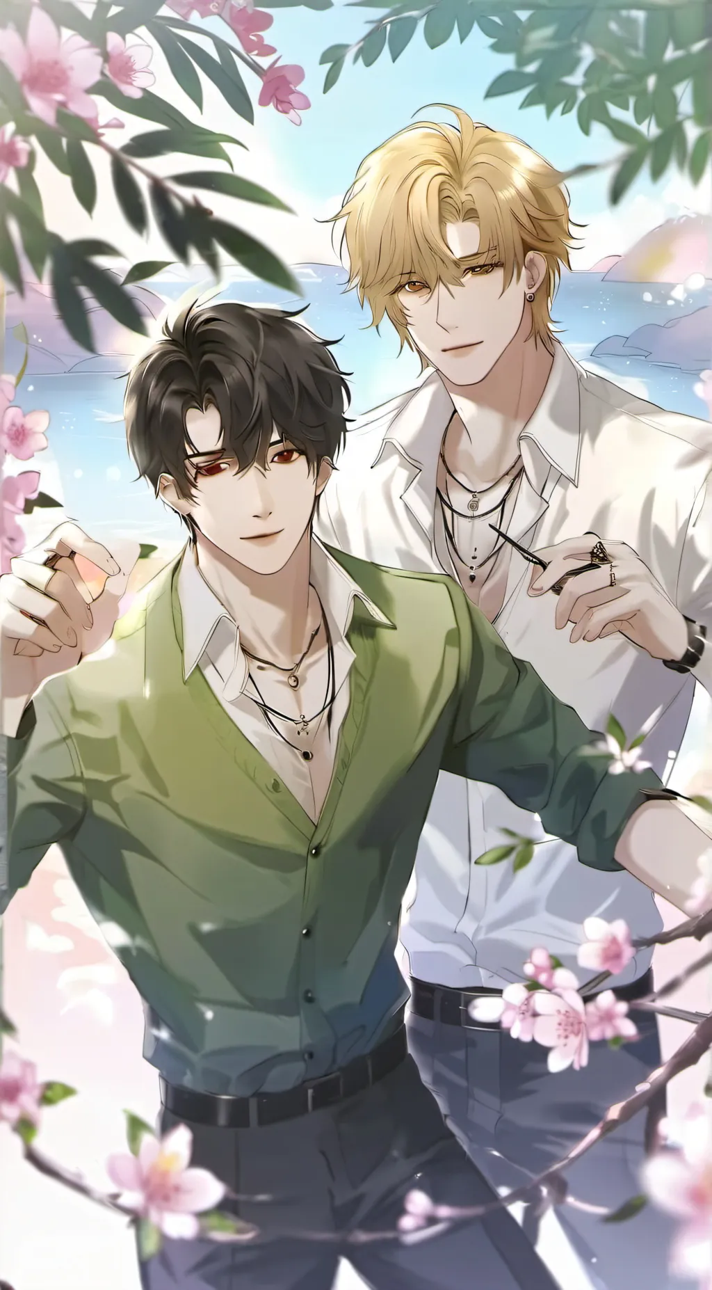 ai character: Gay parents  background