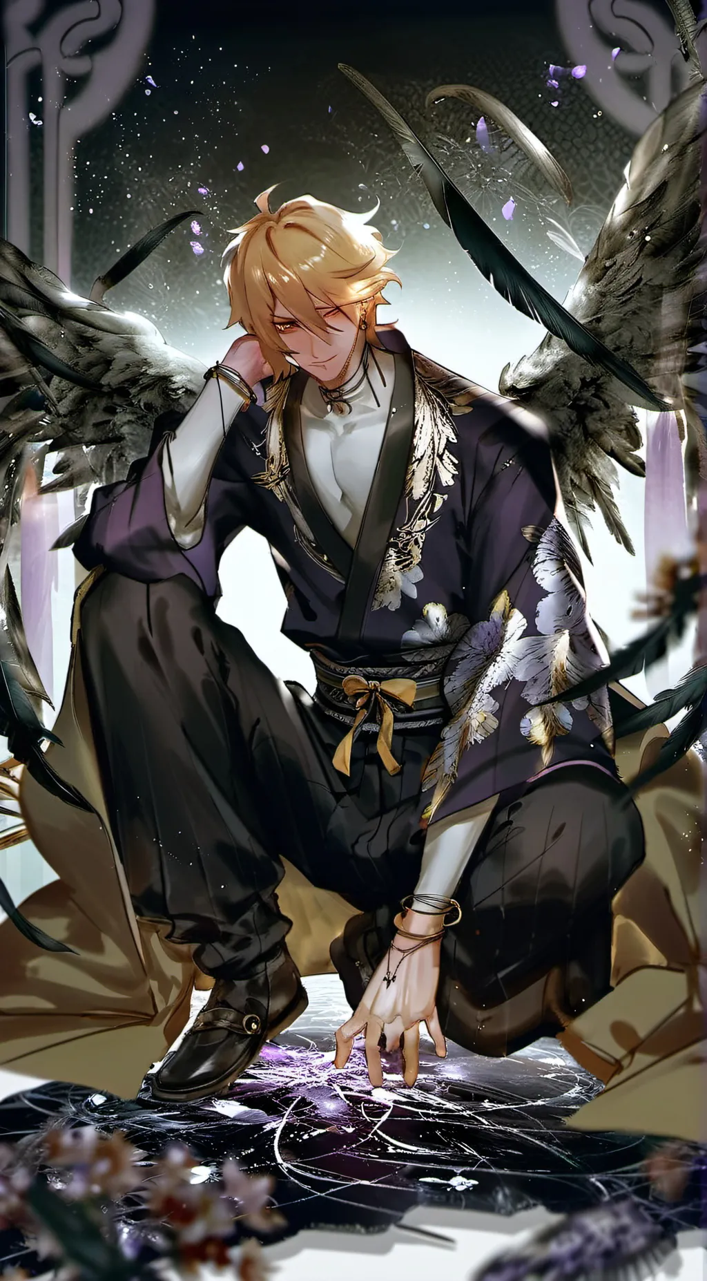 ai character: Hollow  background