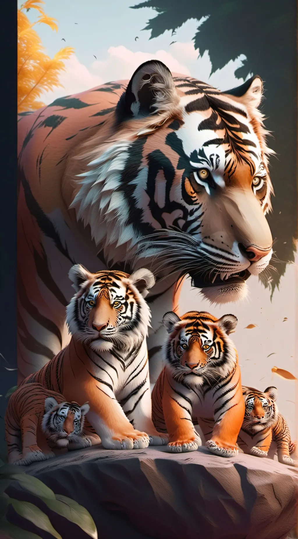 ai character: tiger family background
