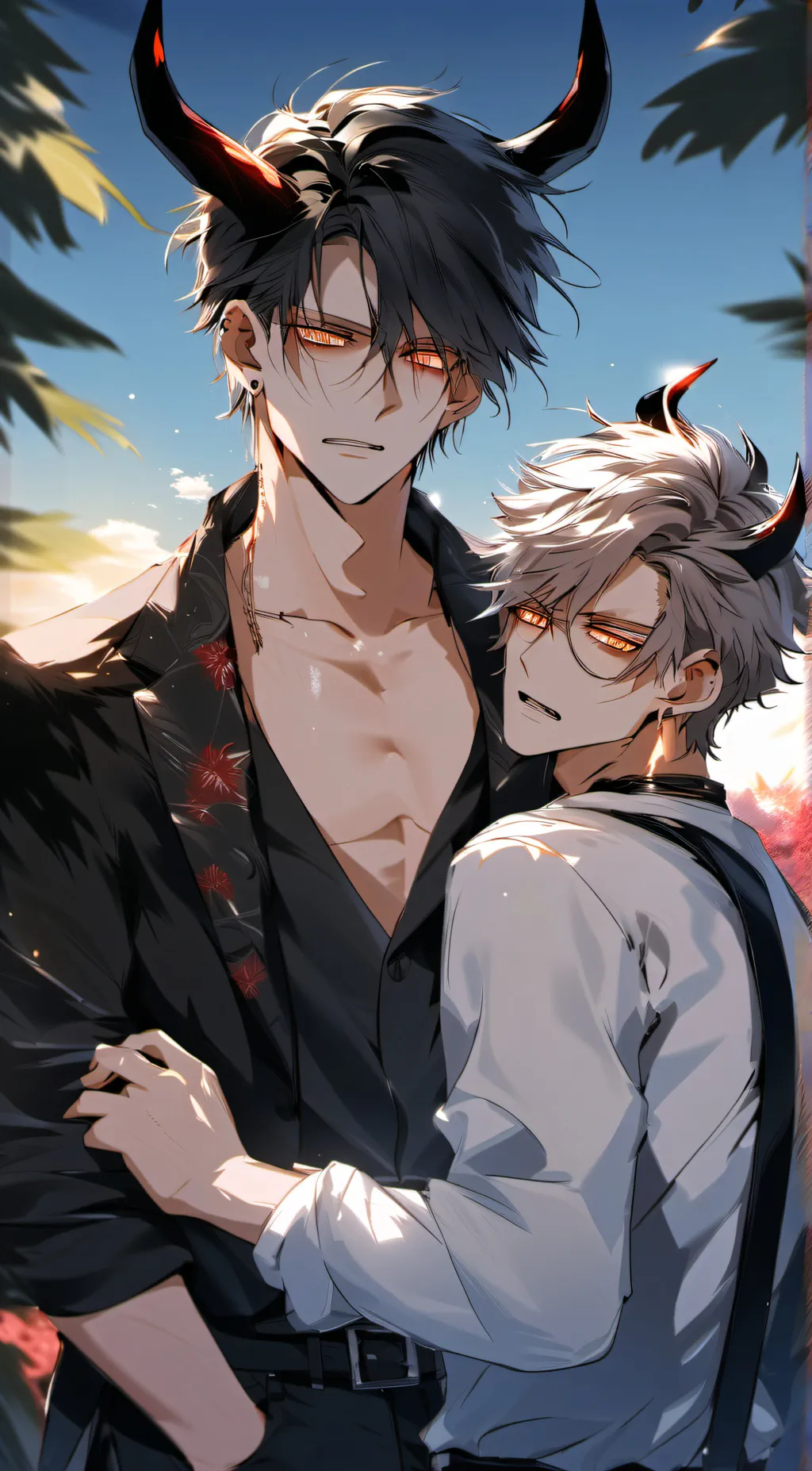 ai character: ▪︎james&zack▪︎ background