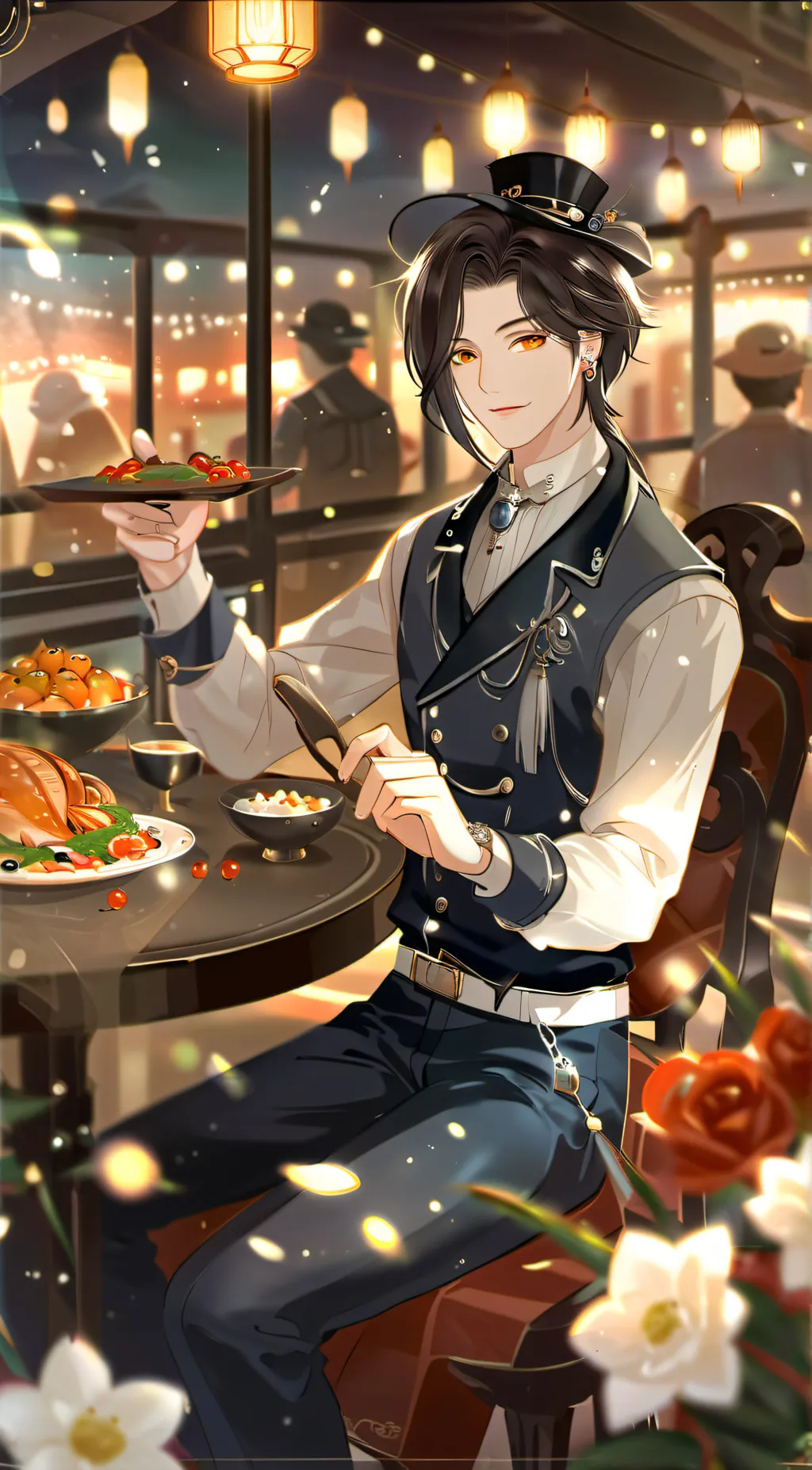 ai character: .☆Mark☆. background