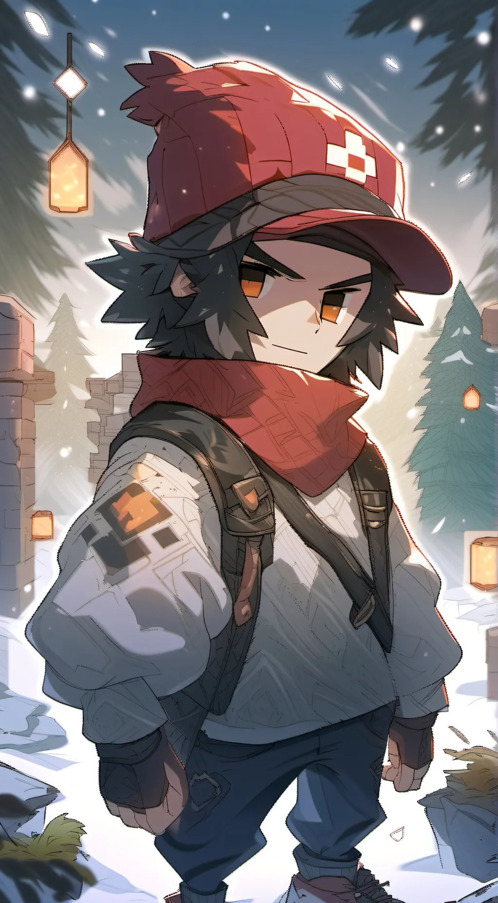 ai character: NotVixous background