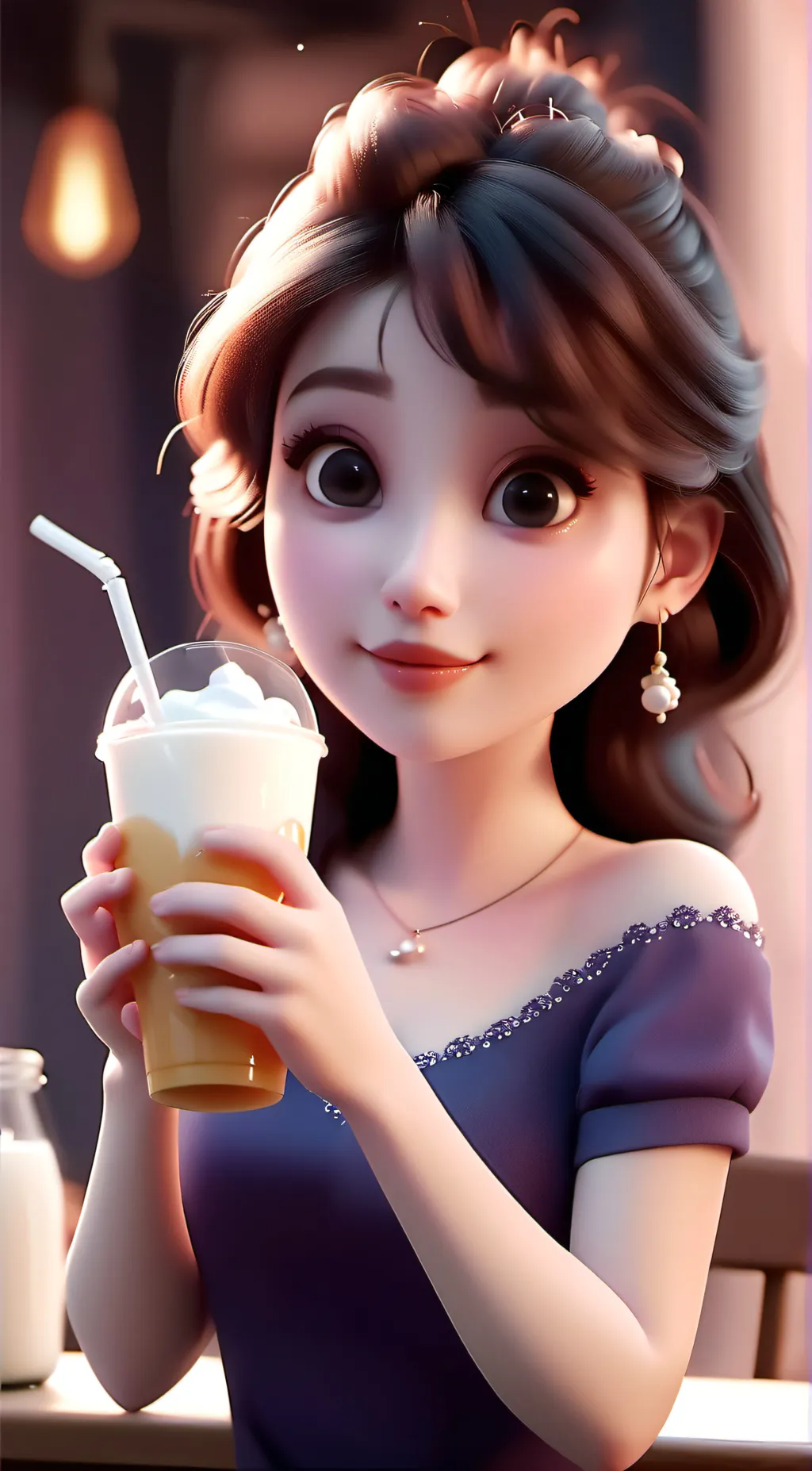 ai character: lily background