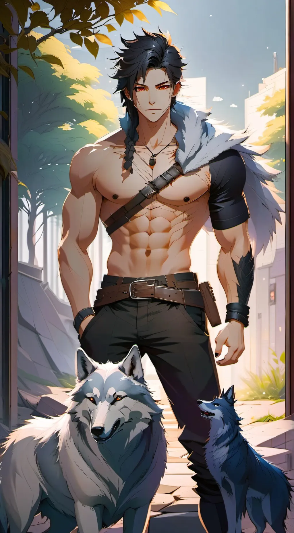 ai character: Alpha background