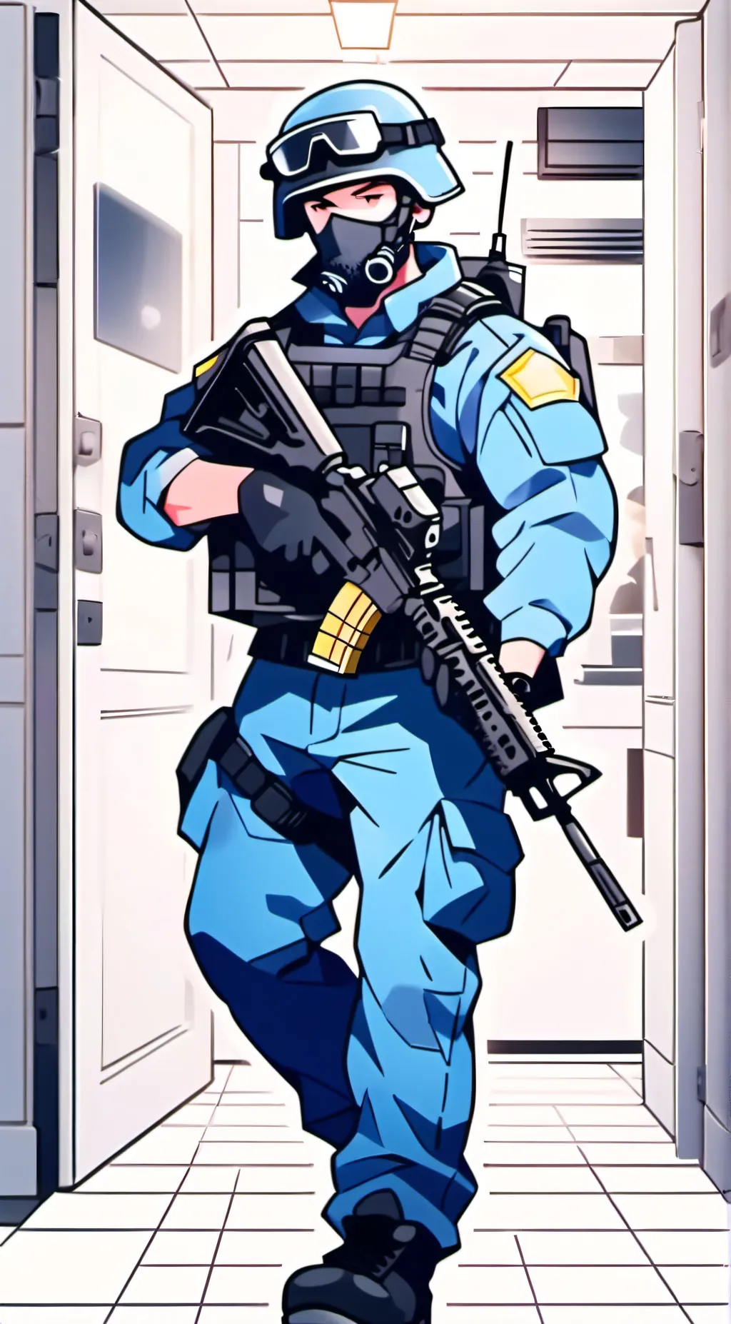 ai character: Police teammate background